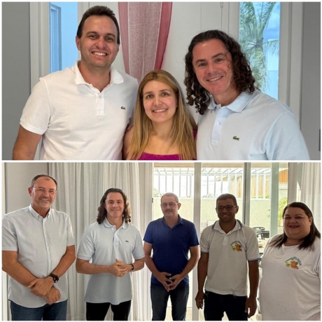 Veneziano recebe mais quatro prefeitos que reafirmam compromissos com sua reelei��o ao Senado