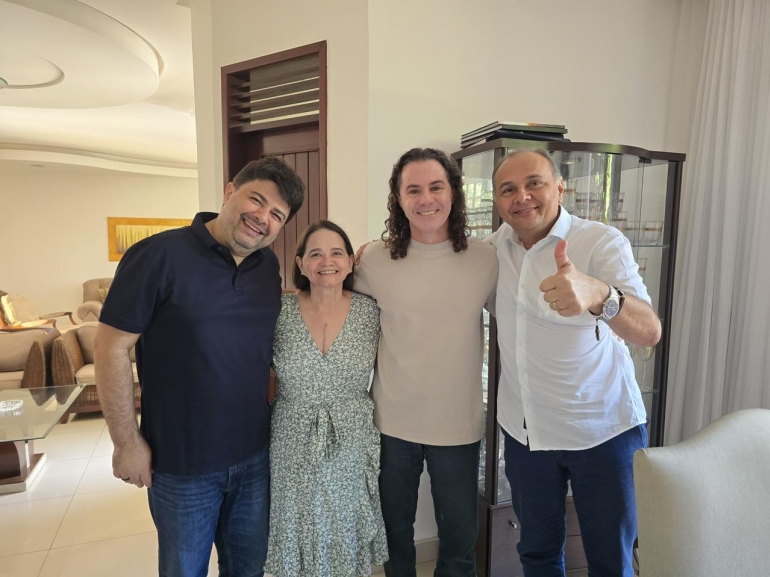 Manoel e Ivonete Ludg�rio confirmam apoio � reelei��o de Veneziano ao Senado Federal